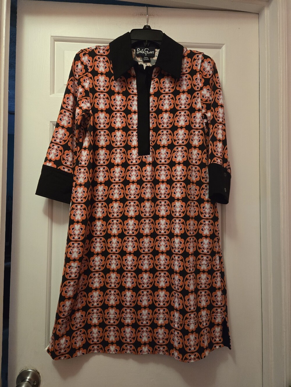 Lesley Evers Cotton Stretch Shirt Dress